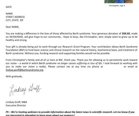 grant thank you letters